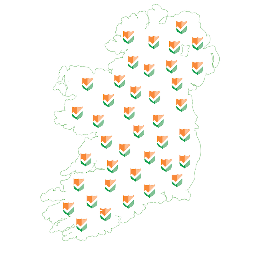 summons servers all over Ireland